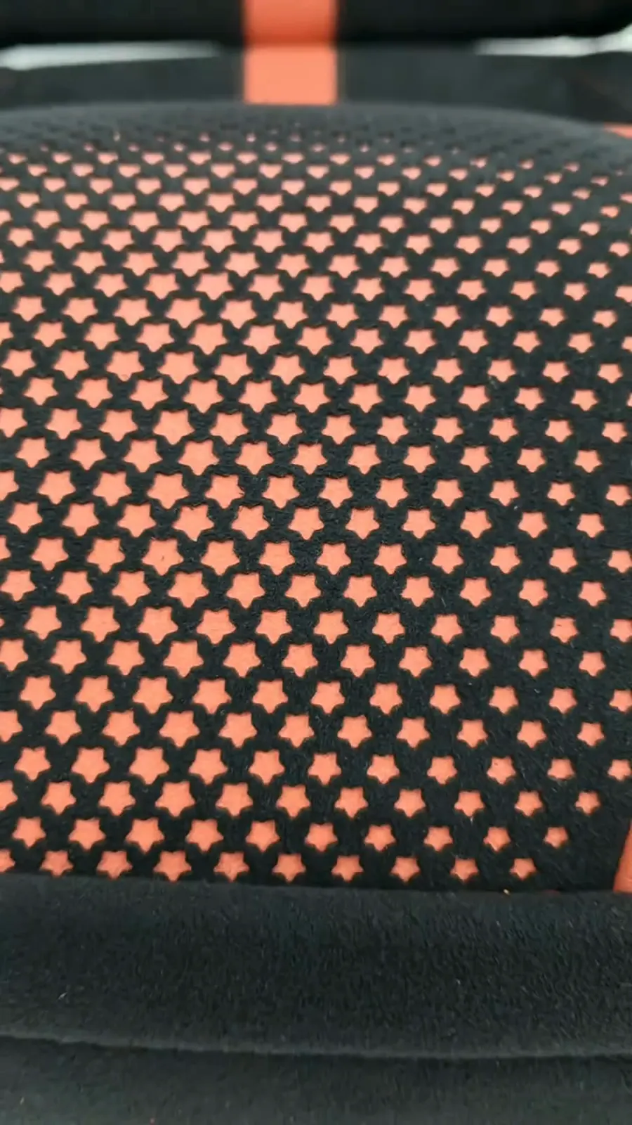 Perforation — Laser-clean perforation and diamond patterns, set into seat and door.