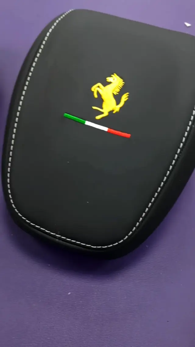 Ferrari — Purosangue · Seat embroidery, bespoke interior work by HM Atelier